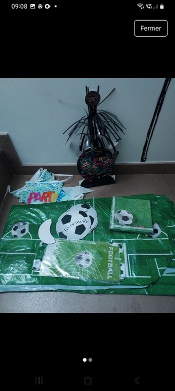 Déco anniversaire foot