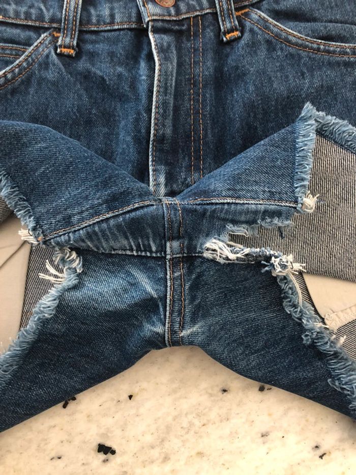 Short en jean Lévis custom XS/S - photo numéro 7