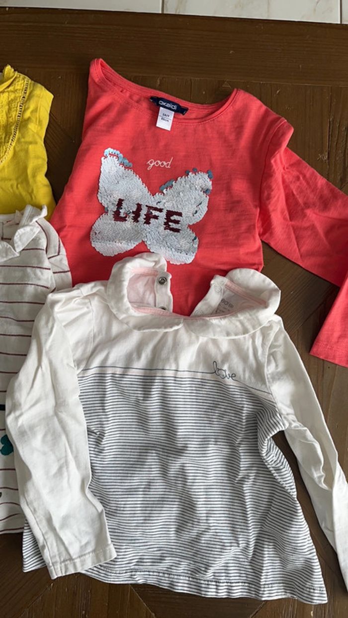 Lot tshirts manches longues 24 mois - photo numéro 3