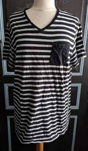 T-shirt à rayures style Marin taille 2xl In Extenso