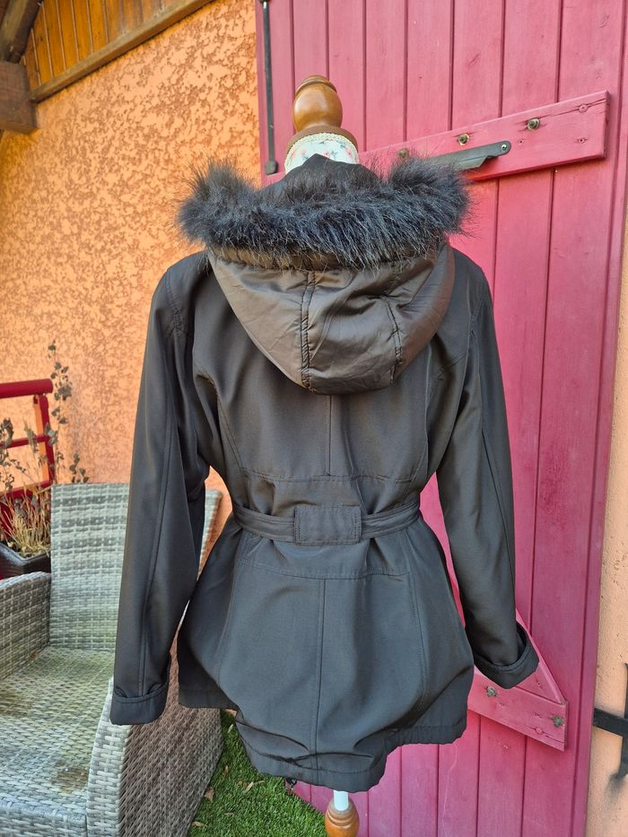Parka doublée à capuche fourrure pour femme T. 44 - photo numéro 2