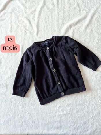 Gilet noir 18 mois kiabi