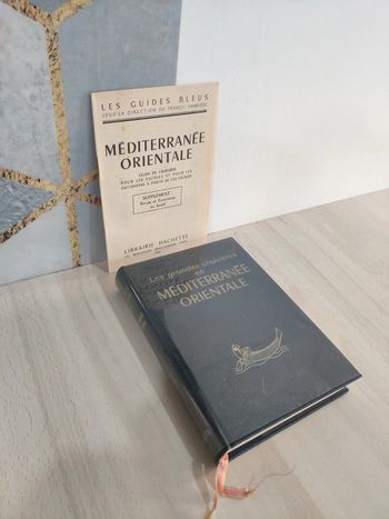 Livre guide bleu les grandes croisières en méditerranée orientale 1966