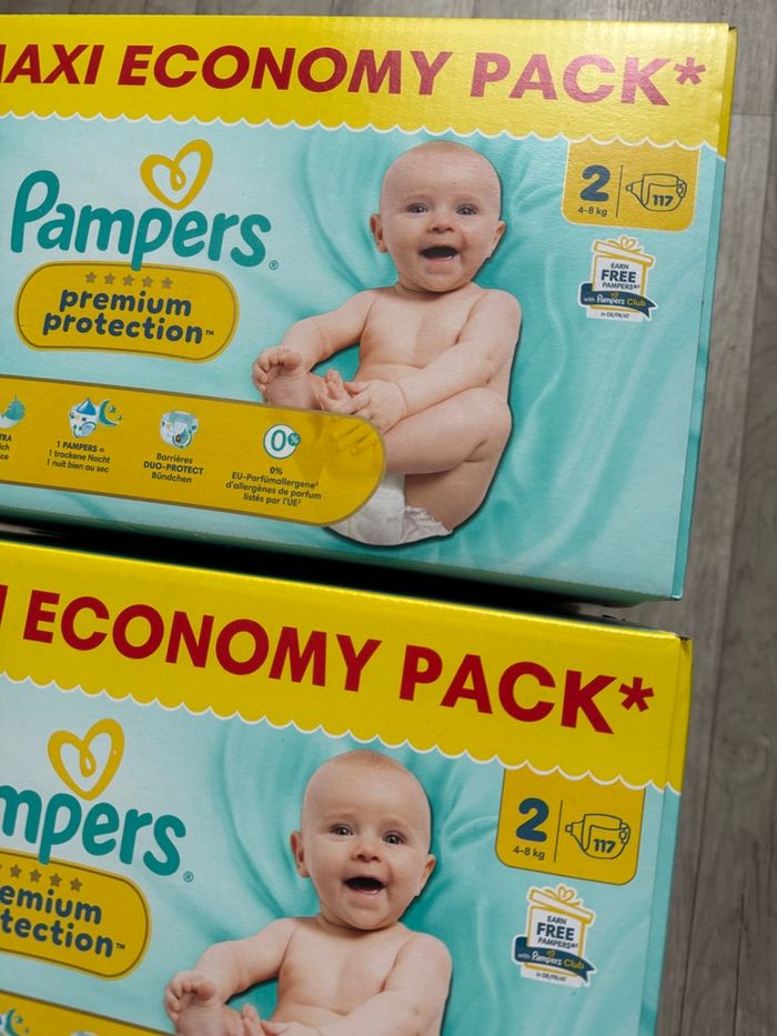 Lot de 2 maxi pack Pampers premium taille 2 - photo numéro 2