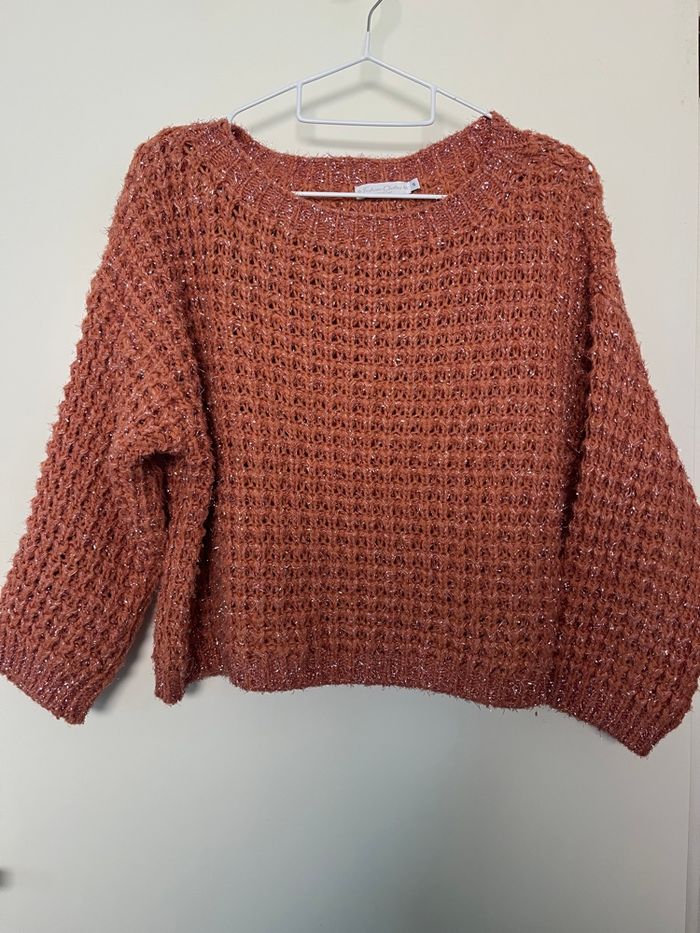 Pull crochet femme en laine