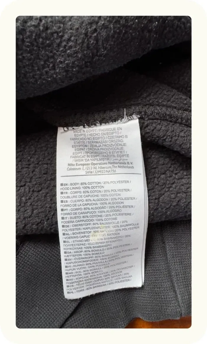 Pull sweat à capuche homme Nike Taille L - photo numéro 5