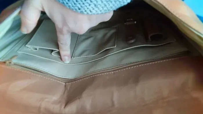 Sac couleur taupe grand format - photo numéro 5