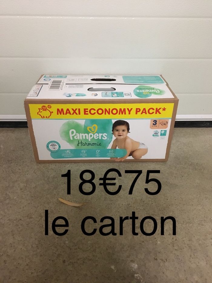 96 couches Pampers harmonie taille 3