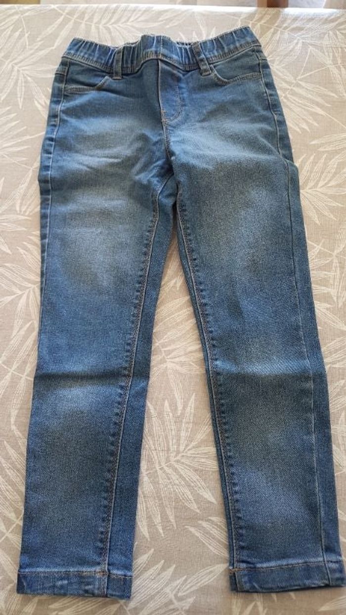 Jean bleu fille 7 ans slim