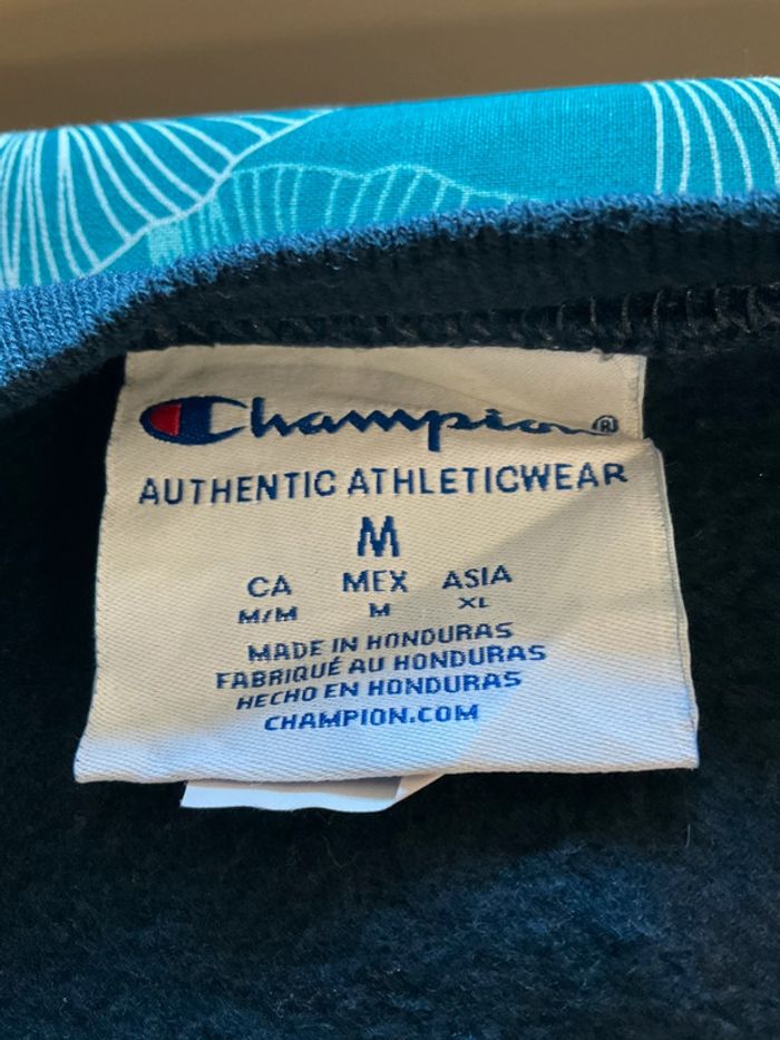Sweat col rond pour homme Champion bleu marine Taille M 218 - photo numéro 9