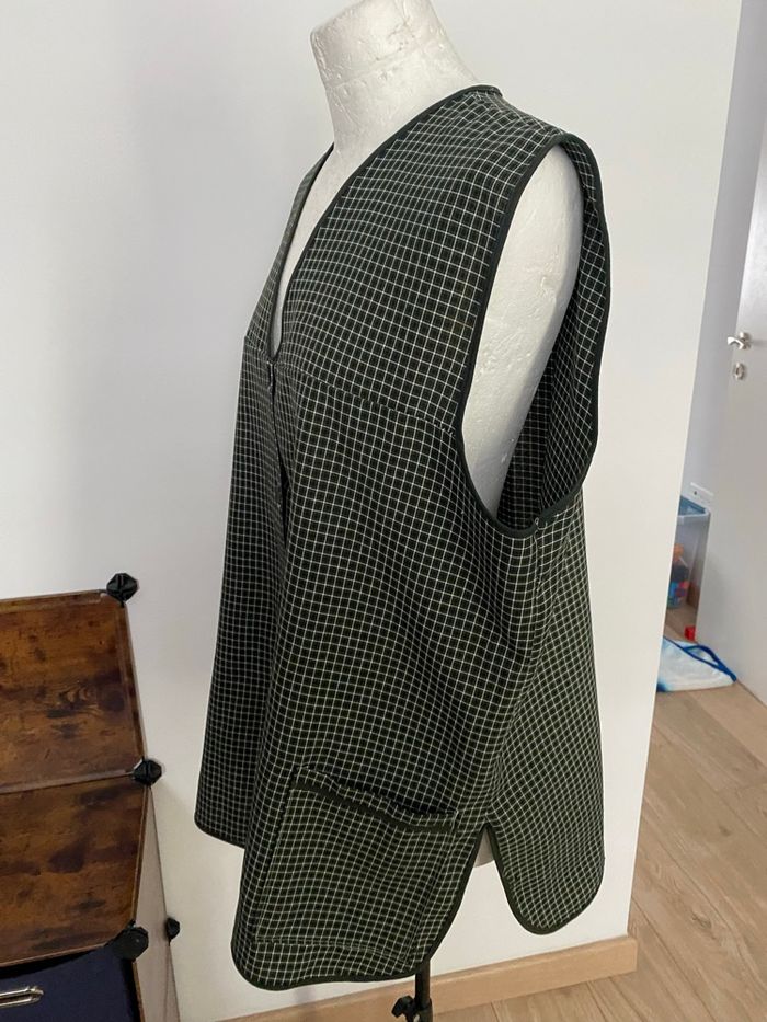 Haut sans manches vert quadrillé – Taille 50 – Confort & style intemporel - photo numéro 4