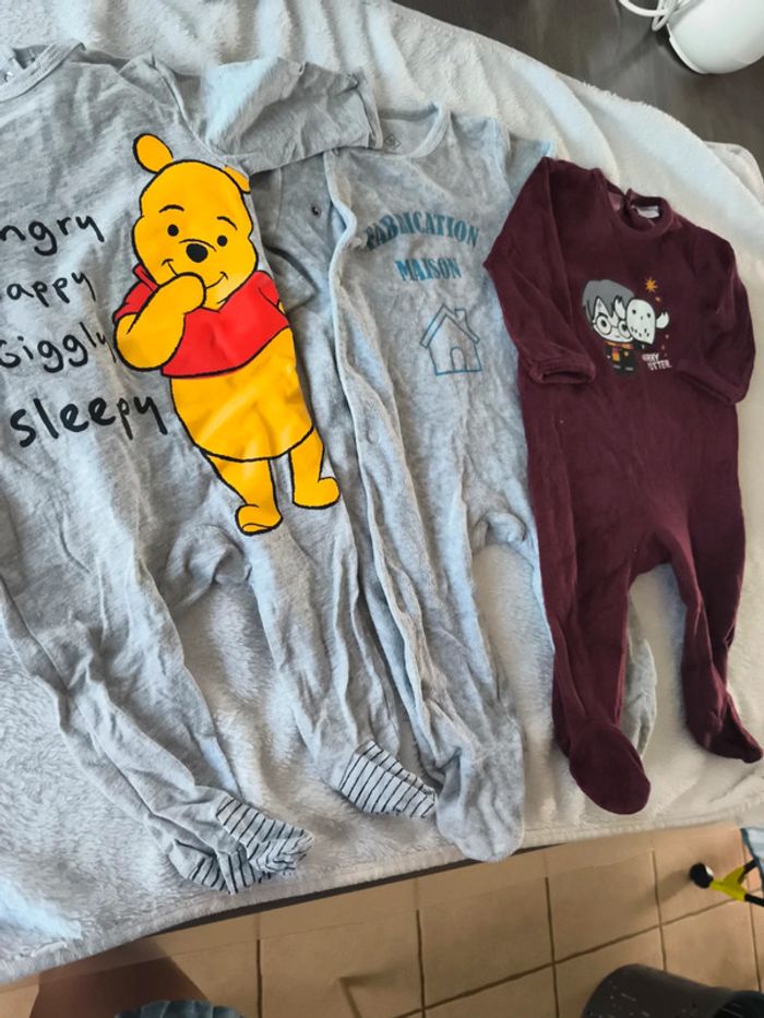 Lot 3 pyjamas 6 mois - photo numéro 2