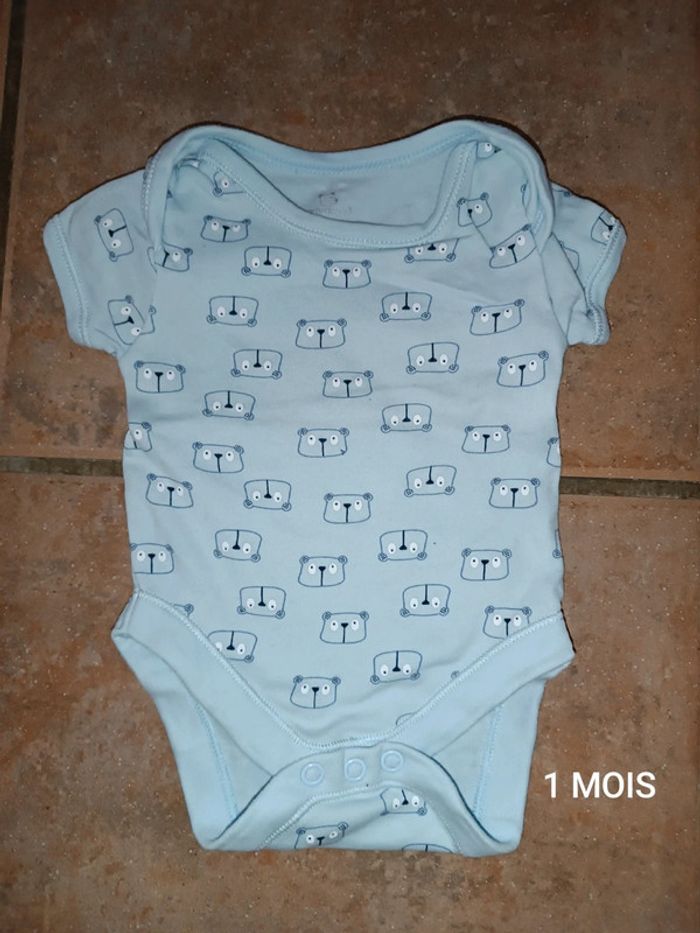 Body garçon 1 MOIS