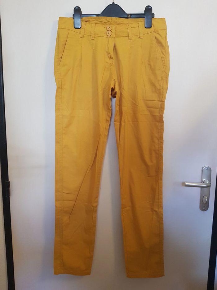 pantalon moutarde - photo numéro 2