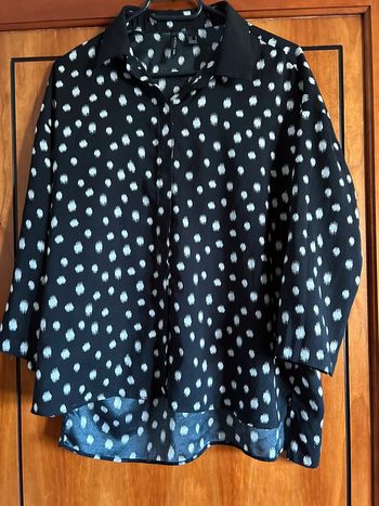 Blouse/chemise légère 3/4 noire blanche 38  New Collection