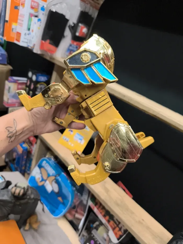 Robot boot Takara 1995 dinosaure rex doré golden or brave goldran nagoya dragon power transformers - photo numéro 8