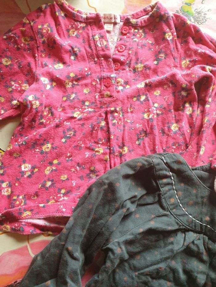 Lot de 3 t-shirt manche longue 12mois - photo numéro 3