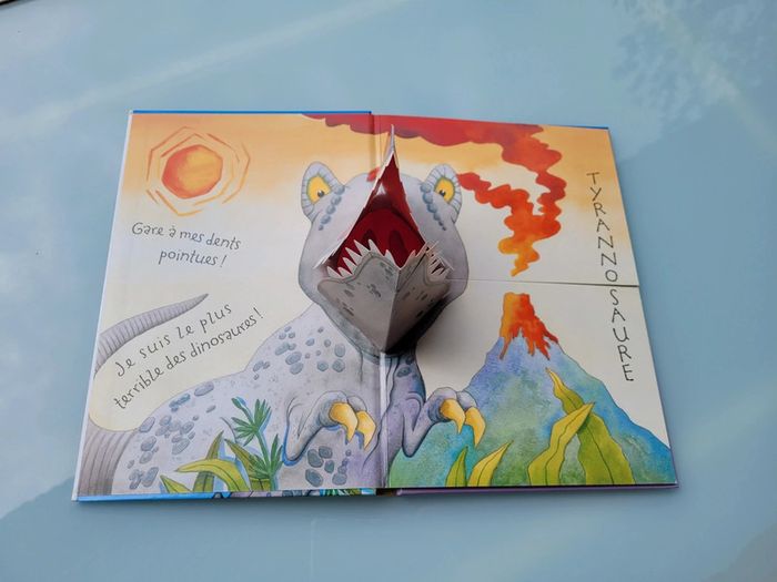 Dinosaures en folie! Méli-mélo des animaux, livre animé Pop-up (25) - photo numéro 3