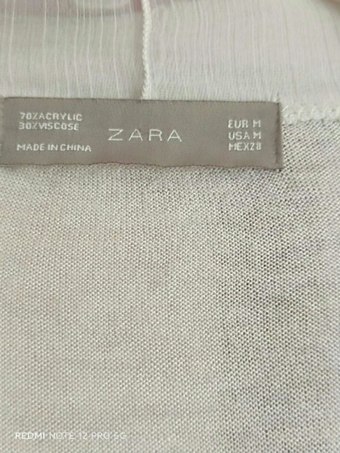 Gilet écru long Zara T.M (38) - photo numéro 9