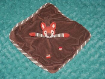 Doudou plat écureuil marron Bukowski , tbe