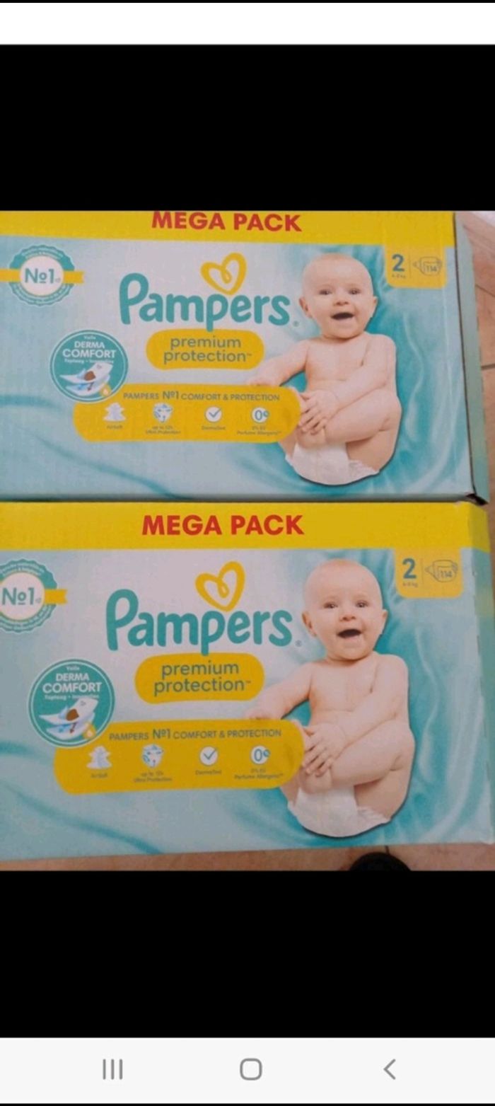 216 couches pampers prenium protection taille 2