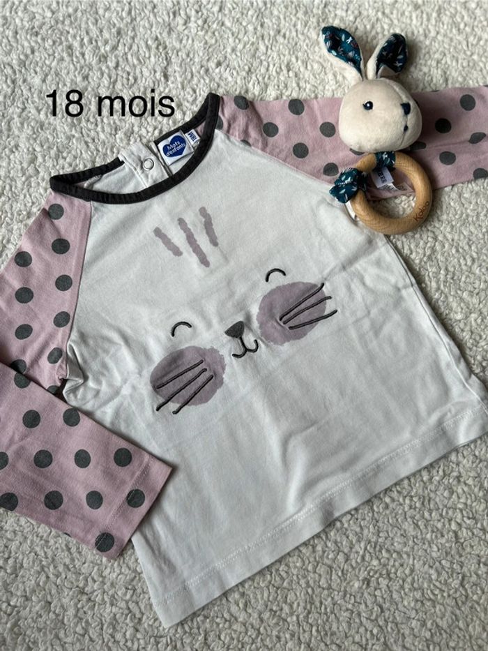 T shirt manche longue fille 18 mois