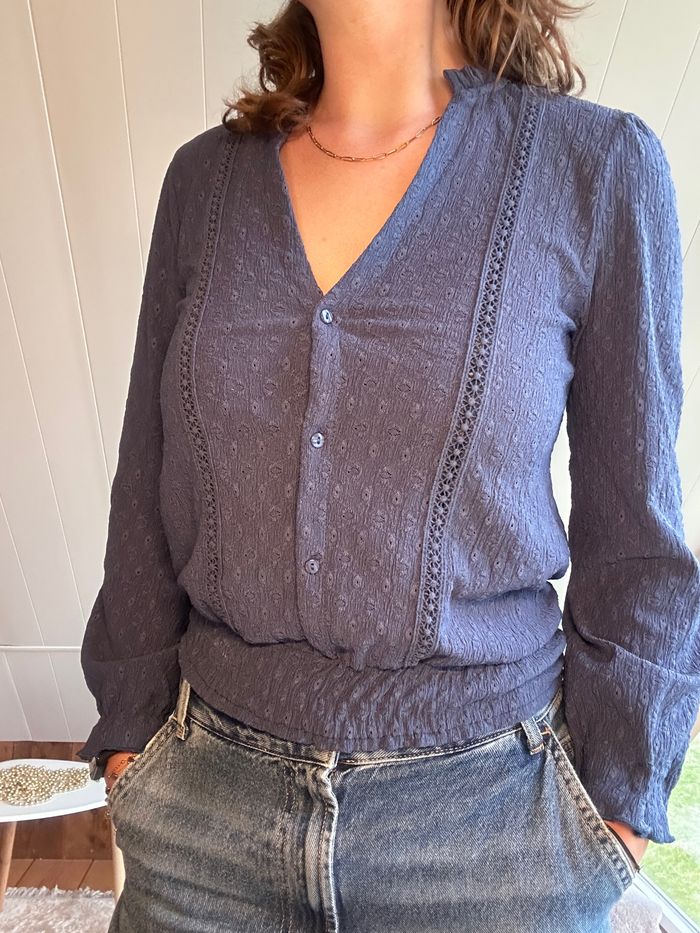 Cardigan bleu - photo numéro 3