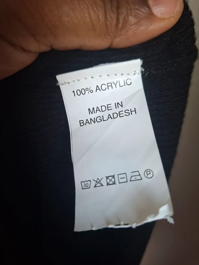 Pull noir basique col rond femme S, neuf - photo numéro 7