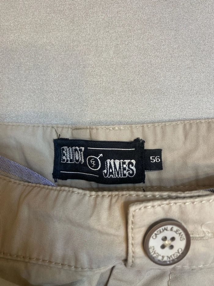 Short coton beige taille 56 Elliot & James - n82j - photo numéro 3