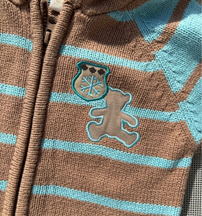 Lot LuluCastagnette Gilet a capuche & Pull / Taille 6 mois - photo numéro 2
