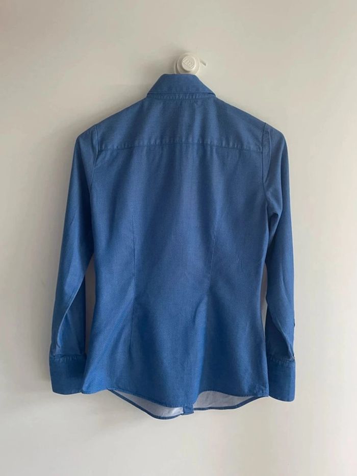 Chemise bleue à pois Hawes & Curtis - photo numéro 4