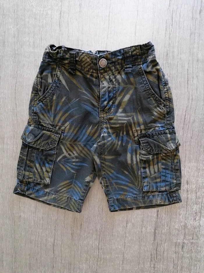 Ensemble Polo manches courtes blanc/ bermuda imprimé 4 ans - photo numéro 6