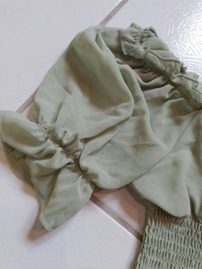 Blouse femme croq top verte claire Shein - photo numéro 12