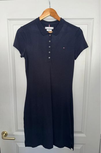 Robe polo slim fit bleu marine Tommy Hilfiger
