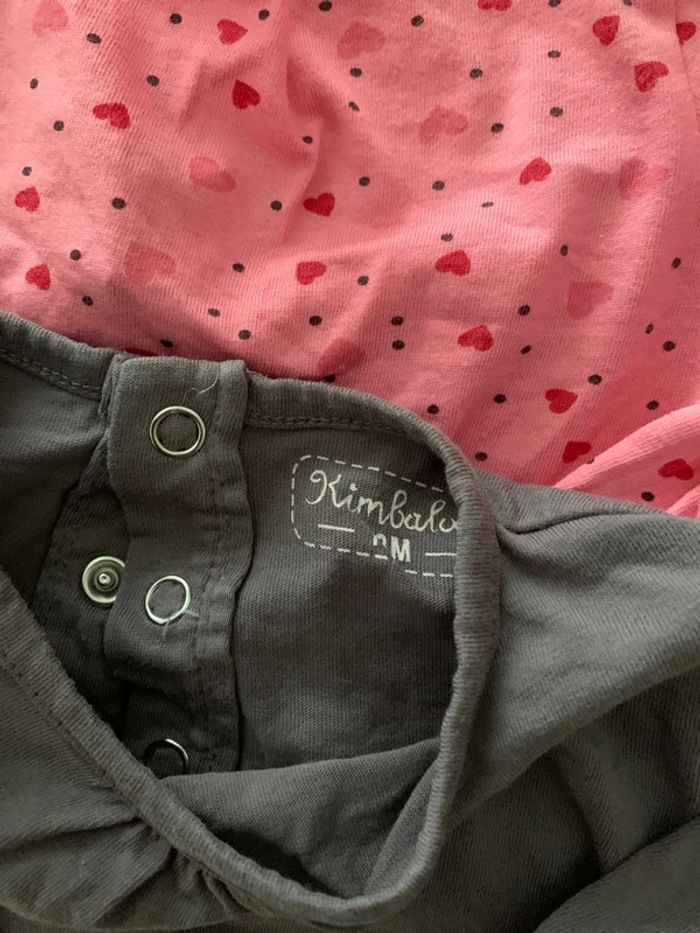 Lot 4 tee shirts manches longues fille 18 mois - photo numéro 4