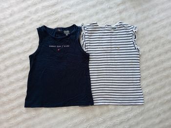 Lot 2 débardeur 3ans Kiabi 🤍💙