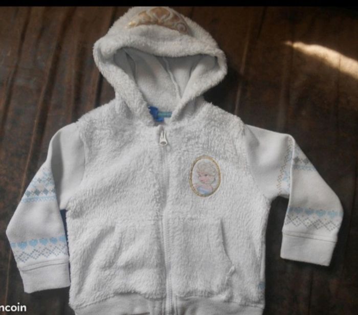 Gilet de la reine des neiges 2 ans