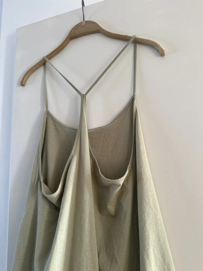Robe Zara fluide kaki - Taille S - photo numéro 2