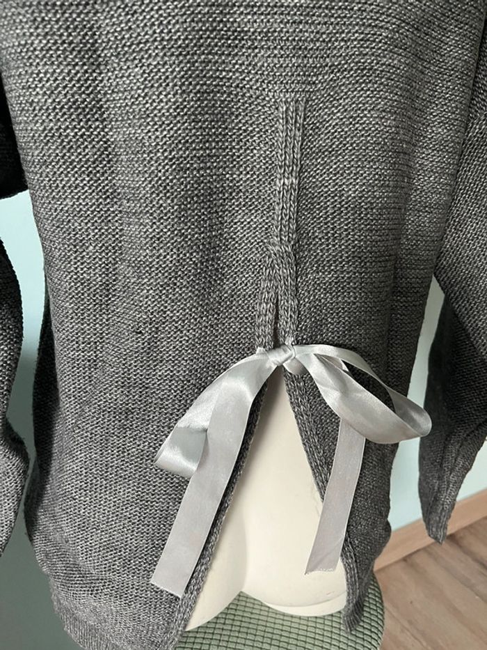 Pull taille unique bleu gris - photo numéro 6