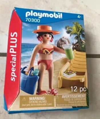 Playmobil 70300 Vacancière avec transat neuf ds emballag
