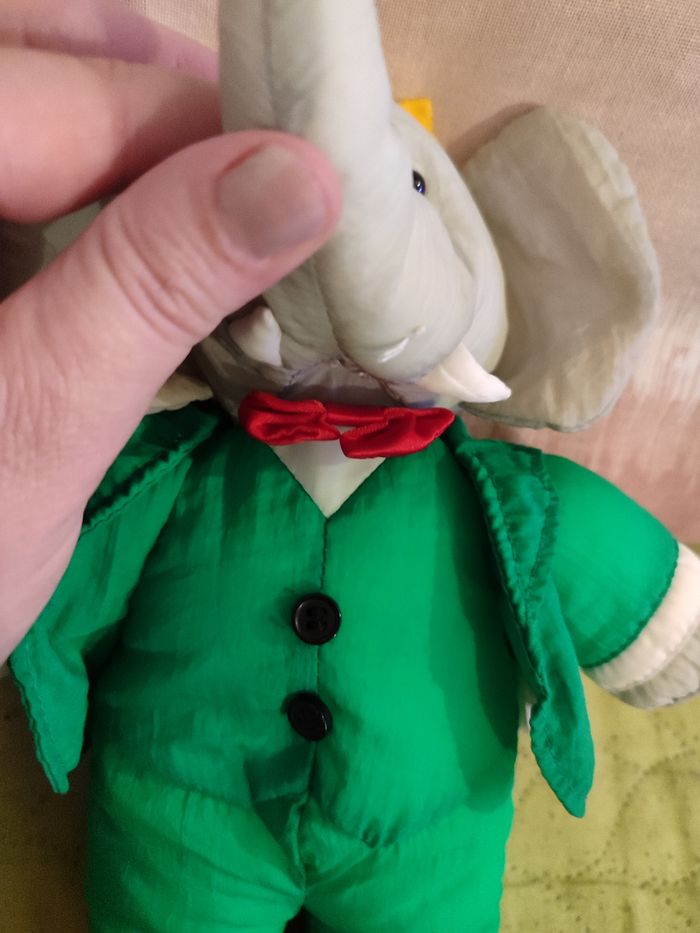 Doudou Babar vintage - photo numéro 3