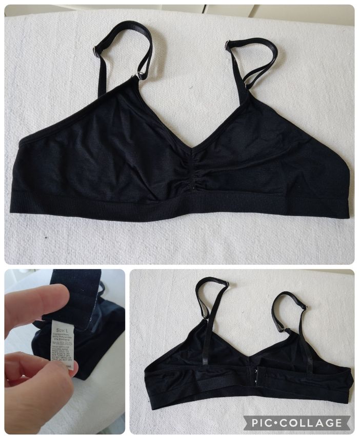 Soutien gorge sans armature en L