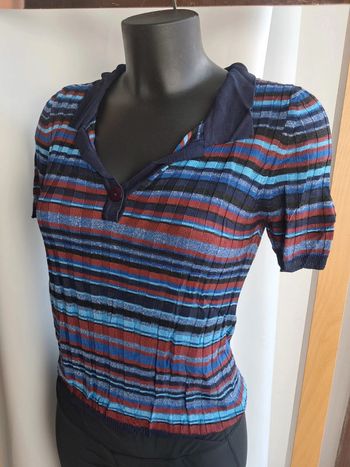 Maje haut tee-shirt polo T.36 en tbe