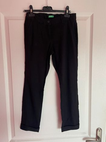Pantalon fluide noir Benetton