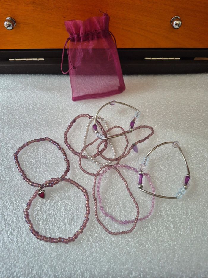Ensemble bracelets de perles