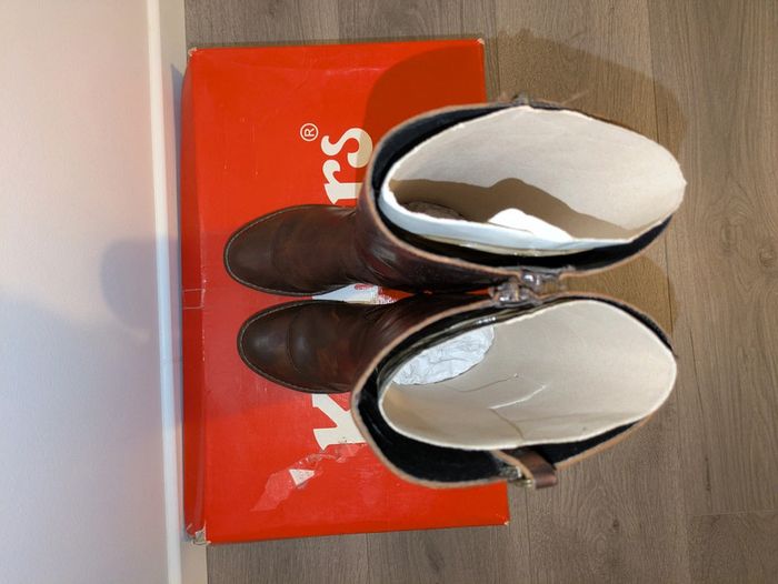 Bottes kickers Natiki cuir marron taille 38 - photo numéro 7