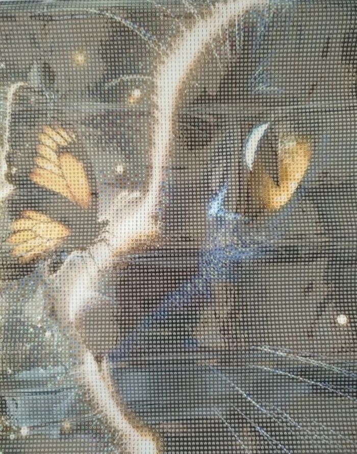 Diamond painting chat et papillon #N025 - photo numéro 3