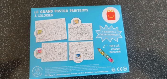 Poster Coloriage schtroumpfs mac donalds Neuf V5 - photo numéro 3