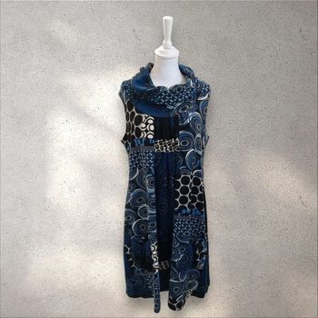 Robe longue sans manche à motifs Jacqueline Riu taille L