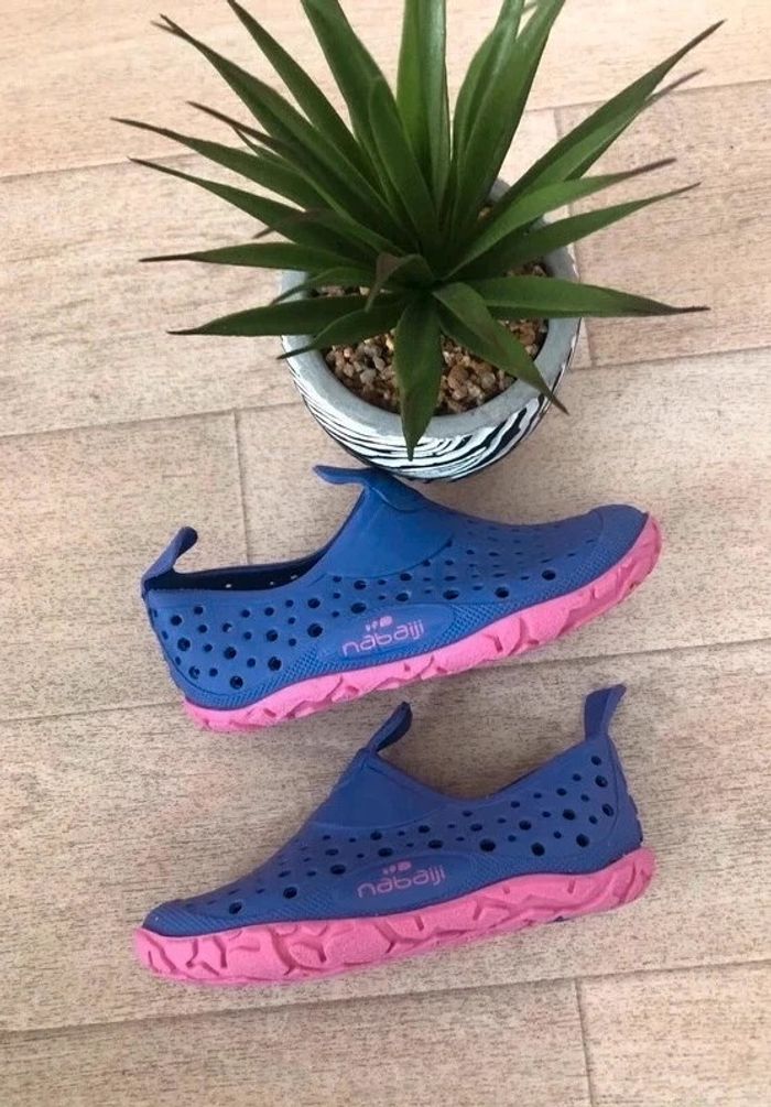 Chaussures aquatiques violet fille decathlon